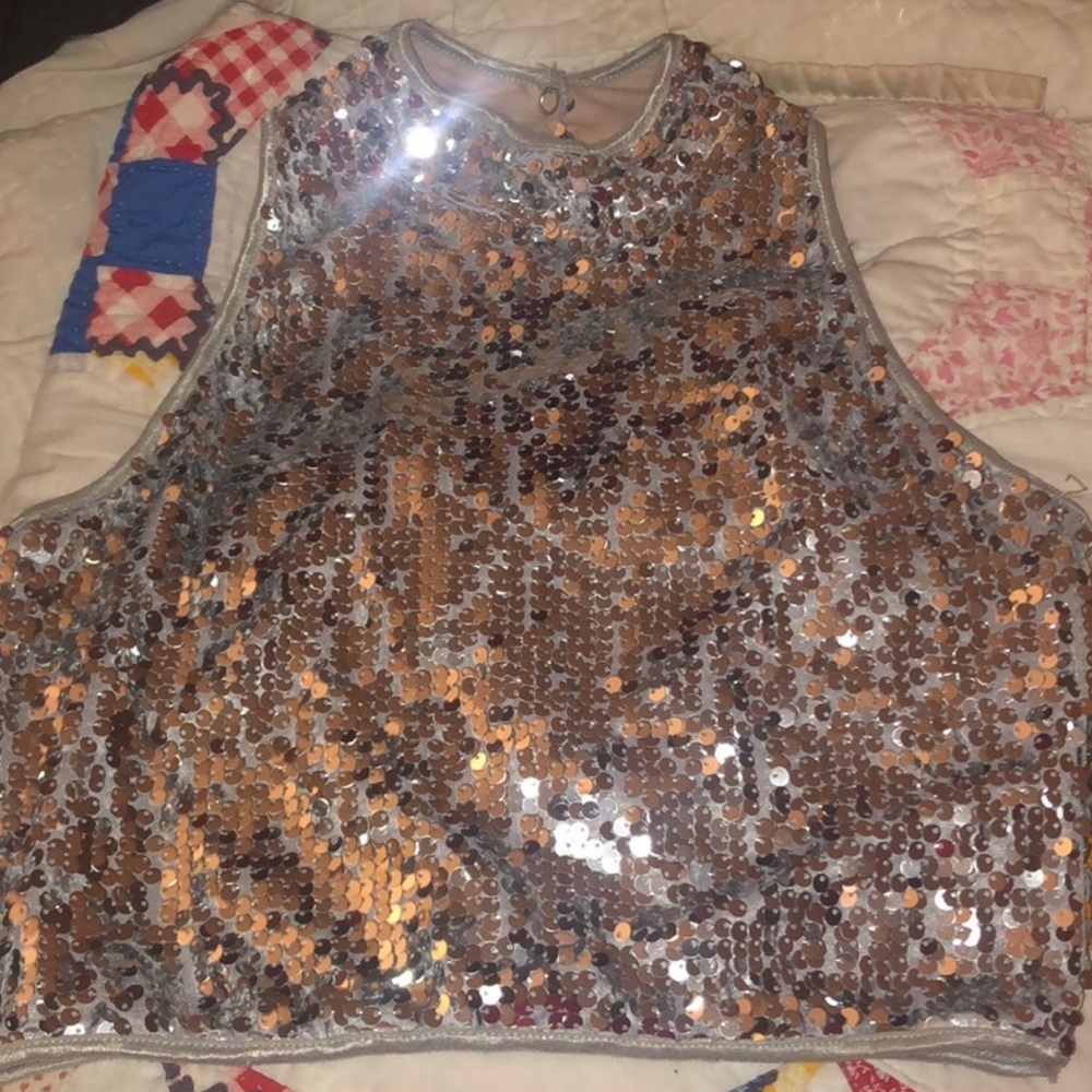 Sequin Crop Top